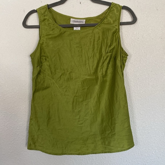 90s SILK‎ sleeveless top - Picture 1 of 6
